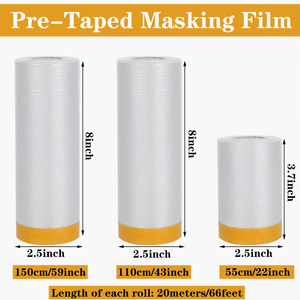 Factory Pre <b>Taped</b> Auto Masking Film for Painting - Product Image 2