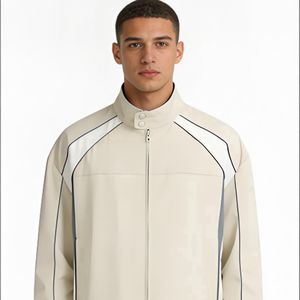 Ensemble de survêtement vintage pour <span class=keywords><strong>homme</strong></span>, style américain, veste et pantalon <span class=keywords><strong>large</strong></span>, survêtements pour <span class=keywords><strong>homme</strong></span> - Product Image 2
