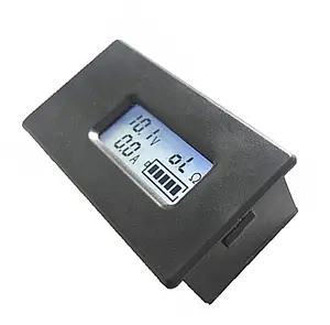 Voltímetro e amperímetro digital, medidor de energia dc 2.8-30v, visor digital de led, voltímetro e amperímetro 10a, painel de led