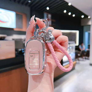 เคสกุญแจรถ TPU แบบนิ่มขอบสีทองฝาครอบกุญแจรถยนต์อุปกรณ์เสริมรถยนต์ฝาครอบกุญแจอัจฉริยะสำหรับฮอนด้า - Product Image 3