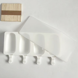 Nuevo Molde Ovalado de Silicona para Cubitos de Hielo con Tapa, Fácil de Desmoldar, Grado Alimenticio, para el Hogar - Product Image 1