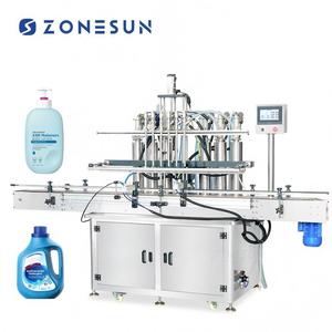 ZONESUN ZS-SV6HS automatique 6 tête bouteille en plastique Servo Piston pompe remplissage Lotion détergent à lessive savon liquide Machine de remplissage - Product Image 1