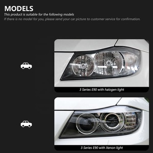 Snake Eye 2011 328i E92 M3 E90 LCI RGB đầu đèn cho BMW / 7inch 600W 300W 200W 300watt thiên thần mắt Xenon Led xe đèn pha - Product Image 6