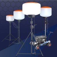 Projecteur LED sur trépied rotatif à 360° de 60W, 500W, 1400W, indice de protection IP54, pour utilisation en extérieur sur chantiers de construction, avec garantie de 5 ans