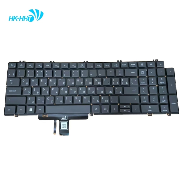 HK-HHT Backlit Keyboard for Dell Latitude 5520 Keyboard RU layot Built-in Keyboard laptop spare parts