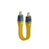Câble court de 16cm pour Thunder 4 80Gbps 240W PD 3.1 Câble USB4 Type-C Câble USB C pour téléphone portable à charge rapide avec écran Gen3 8K