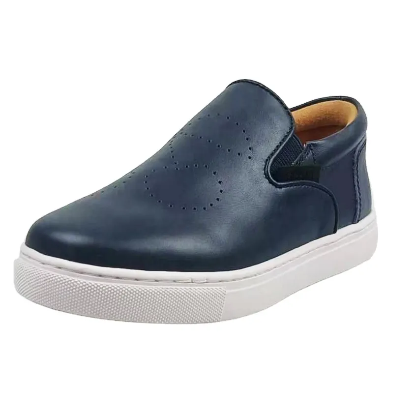 Latest Design Unisex Casual Shoes Children Genuine Leather Spring Shoes Baby Kids Sports Loafers
