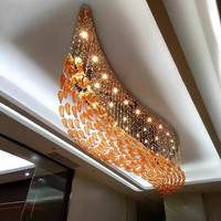 Département des ventes nouveau modèle lustre de Table de sable hall d'hôtel verre éclairage LED personnalité créative Art Restaurant lumière