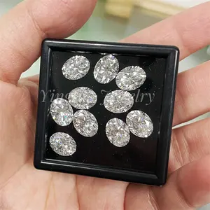 Manufacturers Yingtuo Oval 1 Carat VVS1 Diamond Clarity Moissanite Lab Created Diamond Moissanite 1 2 3 Carat