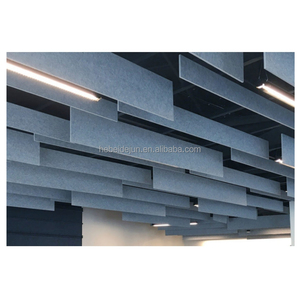 Thiết kế hiện đại chống cháy Acoustic Panels treo trần vải cho phòng tập thể dục & khách sạn sảnh sóng trần trang trí cho các trường học sử dụng - Product Image 3