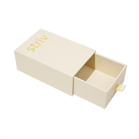 Boîtes rigides en papier avec logo personnalisé, boîte cadeau coulissante de luxe avec ruban et languette de tirage pour emballages de bijoux et de cosmétiques
