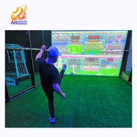 Simulateur de football interactif en salle pour enfants et adultes - Football intelligent AR haute définition certifié CE pour parcs d'attractions intérieurs