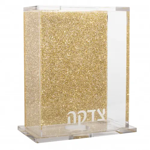 Yageli Custom Logo Donation Collection Lucite Acrylic Tzedakah Box Jewish Charity Box