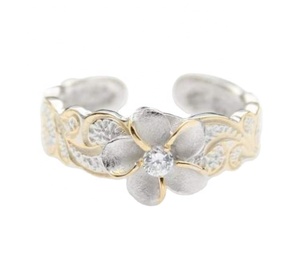 Anello di punta personalizzato placcato in <span class=keywords><strong>oro</strong></span> <span class=keywords><strong>rosa</strong></span> placcato in <span class=keywords><strong>oro</strong></span> <span class=keywords><strong>rosa</strong></span> con gioielli in <span class=keywords><strong>oro</strong></span> massiccio hawaiano - Product Image 3