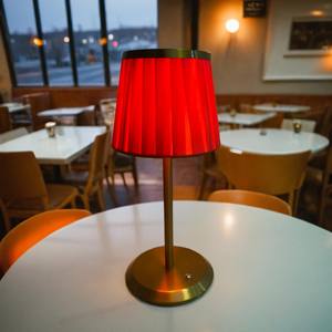 <span class=keywords><strong>Lampe</strong></span> de table à LED alimentée par batterie, avec revêtement en tissu sensible au toucher - Product Image 2