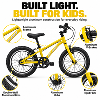 Vélo de montagne léger pour enfants avec jantes en aluminium à double paroi et freins V pour les aventures en plein air quotidiennes