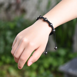 Énerginox – <span class=keywords><strong>Bracelet</strong></span> en hématite magnétique, fabriqué à la main, soulagement naturel de la <span class=keywords><strong>douleur</strong></span>, thérapie perlée, 10mm - Product Image 5