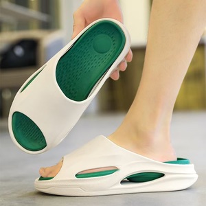 2024 Men's Summer <b>Outdoor</b> Casual <b>Slides</b> Sandals Breathable Flat Platform Soft Lightweight Open Design Beach Sports Hiking EVA - Product Image 6