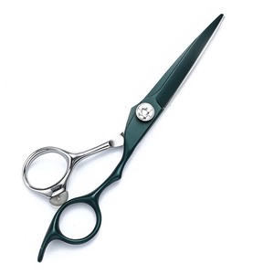 Hairdressing Scissors Set 6 Inch 9Cr13 Stainless Steel Professional Haircut Shears Dark Green Silver Handle - Product Image 4