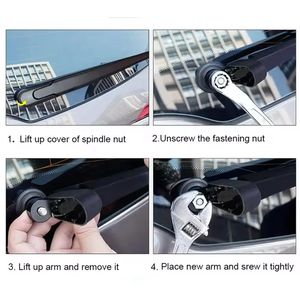 <span class=keywords><strong>Parabrezza</strong></span> posteriore per auto braccio tergicristallo posteriore per 500 <span class=keywords><strong>FIAT</strong></span> da 2007 2008 2009 2010 2011 2012 2013 2014 2015 - Product Image 4