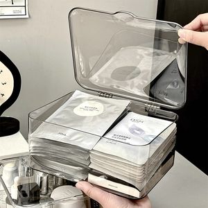 Transparent Acrylic Storage <b>Box</b> With Lid For <b>Makeup</b> And Skincare Products Desktop Organizer For Bedroom Office Dormitory - Product Image 1