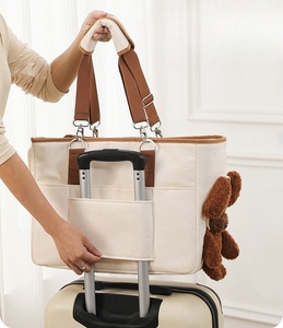 Yüksek kaliteli pamuk kumaş + naylon bez büyük kapasiteli köpek çanta moda açık seyahat Pet omuzdan askili çanta - Product Image 6