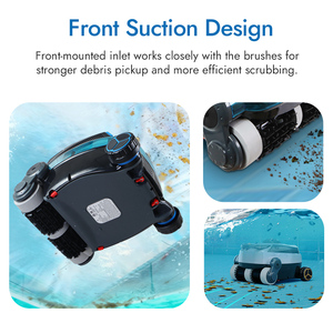 Robot nettoyeur de <span class=keywords><strong>piscine</strong></span> sans fil haute performance pour extérieur, technologie de stationnement automatique, forte aspiration, charge rapide - Product Image 3