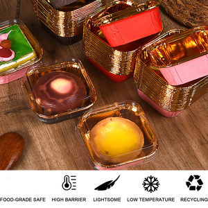 Fourniture de boulangerie Plateaux à dessert jetables antiadhésifs pour four Jetable 65*35mm Carré Cupcake Tasse de cuisson - Product Image 3