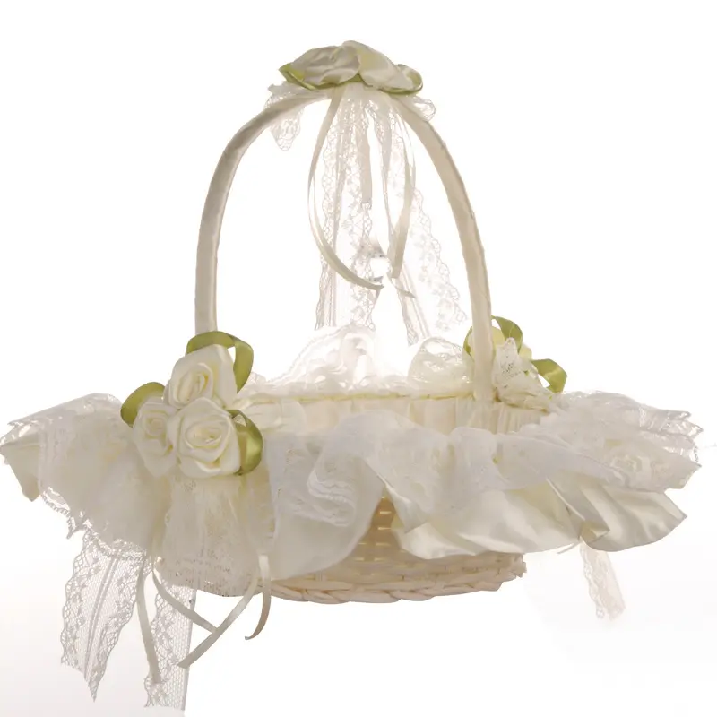 Wedding Baskets Flower Girl Baskets Bridesmaids Hand Baskets Wedding Decoration Supplies