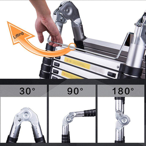 5.6m Bạc nhôm kính thiên văn bước thang CE EN131 chứng nhận 150kg Tải công suất ngoài trời sử dụng chuyên nghiệp thang - Product Image 3