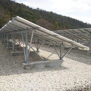 Système de support au sol <span class=keywords><strong>en</strong></span> aluminium personnalisable - <span class=keywords><strong>Kit</strong></span> de cadre et de supports pour structures de panneaux solaires photovoltaïques - Product Image 1