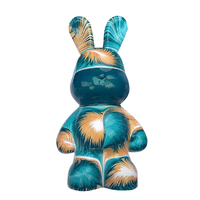 Figurine d'ours en peluche, ours en peluche, lapin, ours en peluche, peinture acrylique créative, cadeaux originaux, peinture fluide DIY