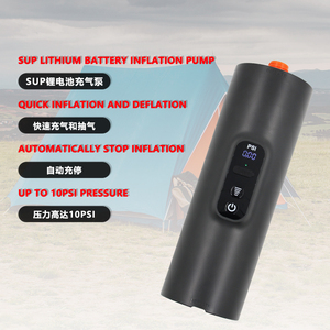 Lightweight Lithium <b>Battery</b> Car Power <b>Pump</b> Auto Shut-Off 10 PSI for SUPs Boats Canoes Tents Inflatable Toys Surfing Ocean Use - Product Image 3
