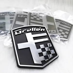Benutzer definierte Aufkleber Auto Logo Aufkleber Luxus 3D wasserdicht stark klebend Auto Emblem Marke Label 3d ABS Kunststoffe tikett