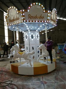Enfants Mini Merry Go Round Carrousel à vendre Amusement 5 Places Noël Luxe Personnalisé ZHENGZHOU Personnalisé Intérieur Ride 5 Personnes - Product Image 3