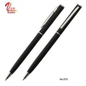 Siyah beyaz düşük fiyat metal tükenmez kalem ince ince promosyon titiz metal kalem özel logo ile