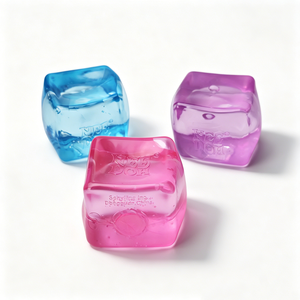 (Envío Inmediato) Needoh Maltose Transparent Lce Cube Squeezer - Un Popular Juguete Antiestrés con Patrón de Flujo de Maltosa - Product Image 2