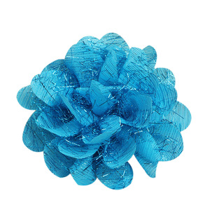 Accesorio para el Cabello con Flores de Tela 3D con Hilo Plateado, Collar con Clip para Mujer, Accesorios de Vestir al por Mayor - Product Image 5