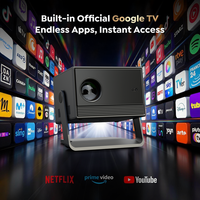 Projecteur Android 9.0 avec haut-parleur 10W, Full HD 1080P, haute luminosité, cinéma