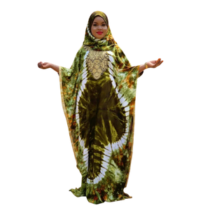 High Quality Kaftan Style Top <b>for</b> Girls India Floral Printed Cotton Fabric <b>Lace</b> Decoration Short <b>Sleeves</b> Free Size Casual Dress - Product Image 1