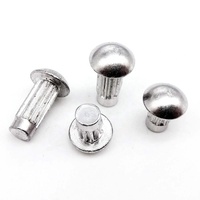 GB867 aluminium laiton cuivre fileté champignon rond solide aluminium bateau rivets tête demi-ronde rivets