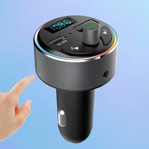 Oem T84 Bluetooth 5.0 FM Transmitter xe Adapter PD 30 Wát chuyển đổi ánh sáng, nhanh chóng sạc không dây xe Kit Bluetooth tay-miễn phí cuộc gọi - Product Image 6