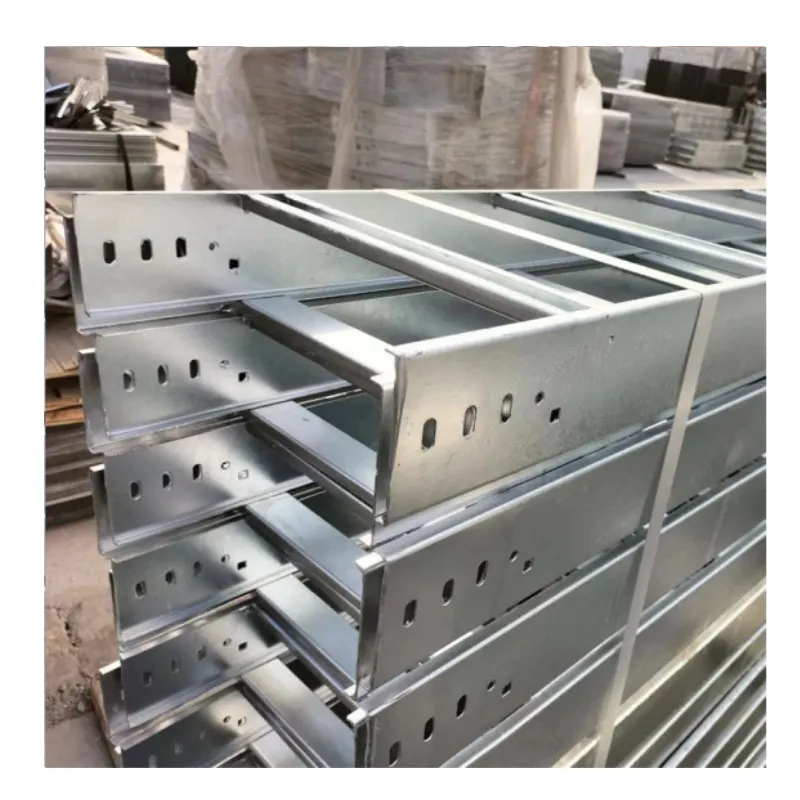 100mm 150mm 300mm 600mm Galvanized Steel Electric Cable Ladder Tray Hot Dip Galvanized Ladder Type Cable Tray