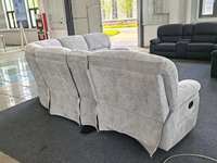 Canapé-lit en L de designer moderne, style minimaliste, en cuir souple avec rangement, vente en gros, canapé-lit escamotable de luxe léger