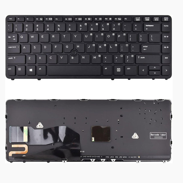 Replacement Keyboard Compatible with HP EliteBook 840 G1 G2 / 850 G1 G2 / 745 G1 G2/HP ZBook 14 5U G2 with Backlight and Pointer