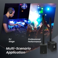 Sistema de Sonido de Columna Profesional Accuracy Pro Audio AC48-PRO 1000W de Potencia Nominal Altavoz de Arreglo en Columna Activo