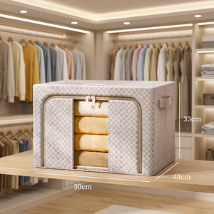 Contenedores Apilables para Guardar Ropa en el Armario, Organizadores para Dormitorio, Caja Organizadora para Ropa y Edredones - Product Image 2