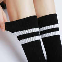 Chaussettes de sport en coton compressif antidérapantes pour femmes, respirantes, confortables, pour yoga, pilates, gym, fitness, usage quotidien