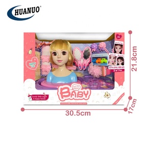 <span class=keywords><strong>Jouet</strong></span> <span class=keywords><strong>coiffure</strong></span> princesse pour enfants, ensemble de maquillage, demi-modèle, têtes de poupées pour enfants - Product Image 6