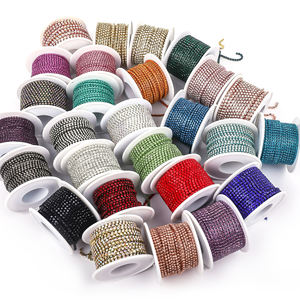 WholesaleSS6 8 12 Opal Flatback kristal Rhinestone kupası zincir moda küpe boncuklu Trim konfeksiyon için düğün suni elmas Rolls - Product Image 2